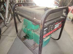 lot 76 image: COLEMAN POWERMATE POWERBASE 4000 WATT GENERATOR MODEL# PM54-4302 WITH 8HP BRIGGS & STRATTON MOTOR UNTESTED