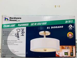 lot 19 image: Hardware House Ceiling Light Fixture - El Dorado