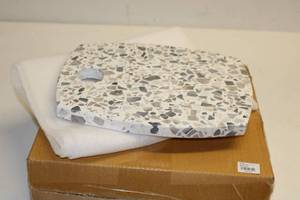 lot 106 image: Terrazzo Serving Board w Marble Fleck 12x9x1