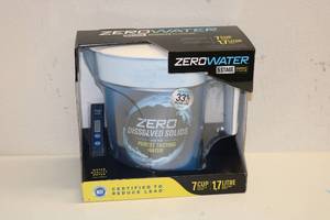 lot 116 image: Zero Water 7 Cup Water Filtration System Pitcher NEW