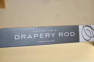 lot 113 image: Draper Rod 58 Diameter Brushed Nickel 28-48