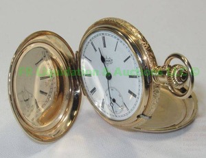 lot 1 image: Elgin gold filled pocket watch