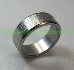 lot 103 image: Lords prayer stainless steel Gentlemens ring