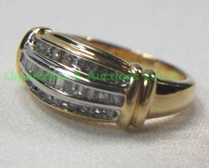 lot 117 image: 10K Gold, Diamond, I Love You Ring