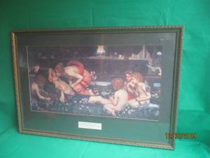 lot 10 image: JOHN WILLIAM WATERHOUSE (1849-1917) ANCIENT PAINTING FRAMED38LX26H
