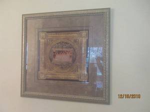 lot 14 image: SIGNED FRAMED WALL PICTURE35X34