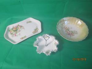 lot 82 image: VINTAGE PLATE, SERVING AND CANDY DISH&nbsp