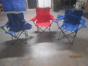 lot 111 image: 3 FOLDING CHAIRS&nbsp