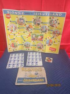lot 14 image: VINTAGE 1940S BLONDIE GOES TO LEISURE LAND BOARD GAME