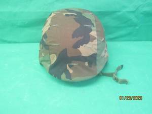 lot 163 image: MILITARY COMBAT HELMET