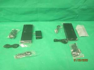 lot 108 image: UNIVERSAL POWER  BANKS WITH PLUGS, CABLES AND UNIVERSAL TIPS SEE PICS