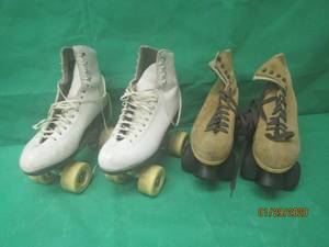 lot 162 image: VINTAGE ROLLER SKATES&nbsp