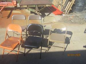 lot 175 image: 6 FOLDING CHAIRS&nbsp