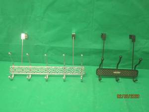 lot 184 image: OVER THE DOOR ROBE RACKS