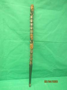 lot 244 image: &nbspJAMAICAN HAND CARVED WOOD CANE WALKING STICK