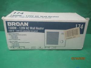 lot 254 image: BROAN 1500W-120V&nbsp AC WALL HEATER&nbsp