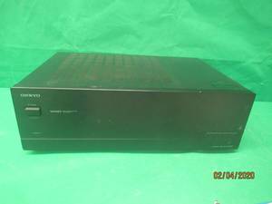 lot 256 image: ONKYO WIDE RANGE AMPLIFIER TECHNOLOGY 2 CHANNEL AMPLIFIER M-282