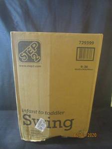lot 387 image: NEW IN OPEN BOX STEP 2 INFANT TO TODDLER SWING