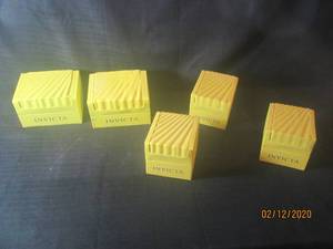 lot 451 image: AUTHENTIC YELLOW EMPTY INVICTA WATCH CASES