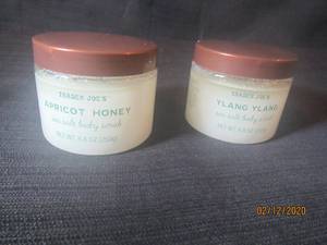lot 454 image: 2 TRADER JOES SEA SALT BODY SCRUBS BOTH NEW