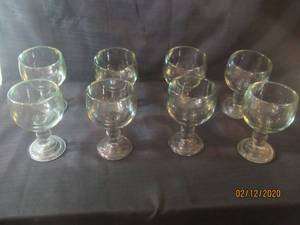 lot 455 image: 8 HONCHOR HOCKING WEISS GOBLETS 24OZ
