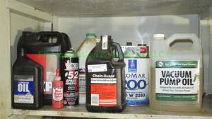 lot 9 image: Assorted AC chemicals & lubricants plus