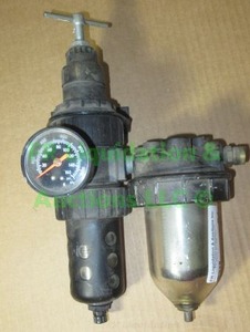 lot 61 image: Speedaire pneumatic filter regulator with metering valve and water trap