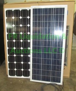 lot 83 image: Renogy 100 Watt 12 Volt Monocrystalline Solar Panel model RNG-100D & IS-90J, 2 total