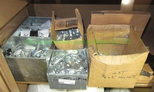 lot 116 image: Assorted hardware as shown one shelf full
