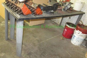 lot 135 image: Laminate top utility table, 72 x 24 x 28