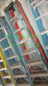 lot 430 image: Werner 8ft folding ladder, 2 count
