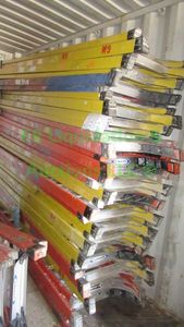 lot 437 image: Werner & Green Bull 10ft folding ladder, 2 count, buyers choice first come first serve
