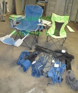 lot 172 image: Folding camp chairs including SportBrella, Adventuridge plus, 8 total