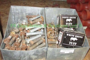lot 295 image: Assorted bolts and storage bins