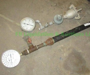 lot 354 image: Check valves with gauges attached