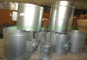 lot 344 image: Manual balancing dampers, 6 count