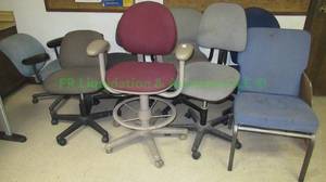 lot 380 image: Assorted office chairs as shown, 8 count