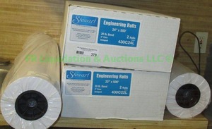 lot 379 image: Engineering paper rolls 24 x 500ft, 2 rolls per box plus