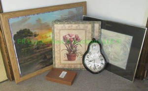 lot 375 image: Assorted art work and more as shown