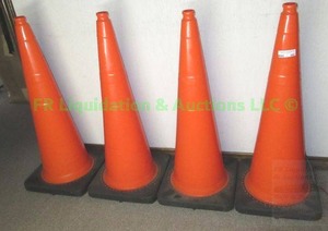 lot 365 image: Traffic cones, 36 tall, 4 total