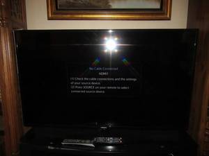 lot 1 image: SAMSUNG 55 TELEVISION MODEL# UN55H6203AF WITH REMOTE. TESTED AND WORKS