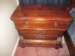 lot 66 image: PROGRESSIVE FURNITURE SOLID WOOD KNOTTED PINE NIGHTSTAND 30 X 16 X 28 MATCHES LOTS 65, 67,68 AND 69.