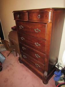 lot 67 image: PROGRESSIVE FURNITURE SOLID WOOD KNOTTED PINE CHEST OF DRAWER 40 X 18 X 57 MATCHES LOTS 65, 66,68 AND 69