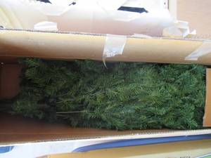 lot 84 image: CHRITMAS LOT INCLUDING CHRISTMAS TREE, LIGHTS, ORNAMENTS NATIVITY SET AND MUCH MORE