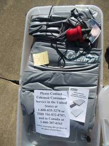 lot 111 image: COLEMAN AIR MATTRESS WITH ELECTRIC PUMP