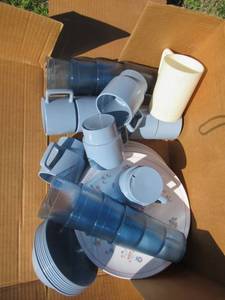 lot 119 image: VINTAGE ASSORTMENT OF POTS, PANS, PLATES, CUPS, COFFEE MAKER AND MUCH MORE
