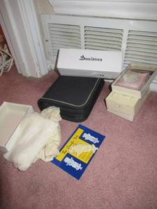 lot 156 image: CRUCIFIX FISH, HOLY GHOST SHELLS, DOMINOES SET AND POKER SET