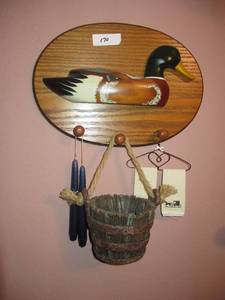 lot 170 image: MALLARD COAT HANGER AND SMALL BUCKET
