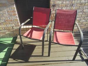 lot 176 image: METAL LAWN CHAIRS
