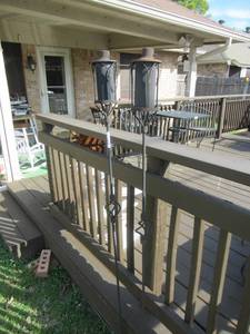 lot 221 image: 2 6FT. METAL TIKI TORCHES